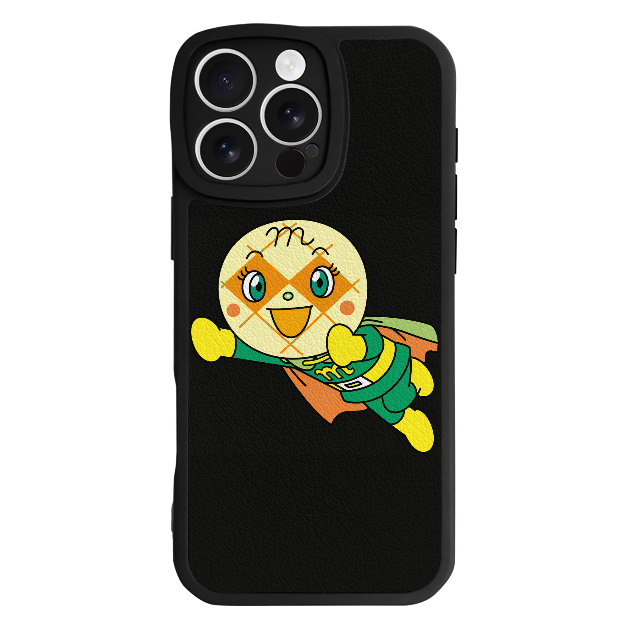 （画像用） アンパンマン Anpanman 【iPhone 16シリーズ対応】シリコンスマホケース（レザー調） 材質：シリコン